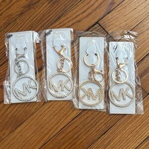 Crystal Keychain with Logo Charm